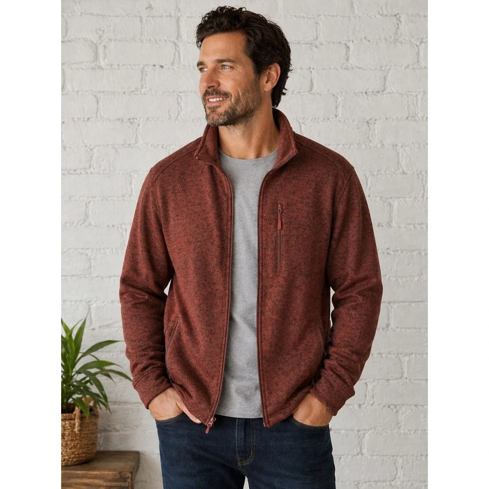 Ridgecut Mens Sweater Fleece Toughshield Jacket XL Water and Stain‎ Repellant